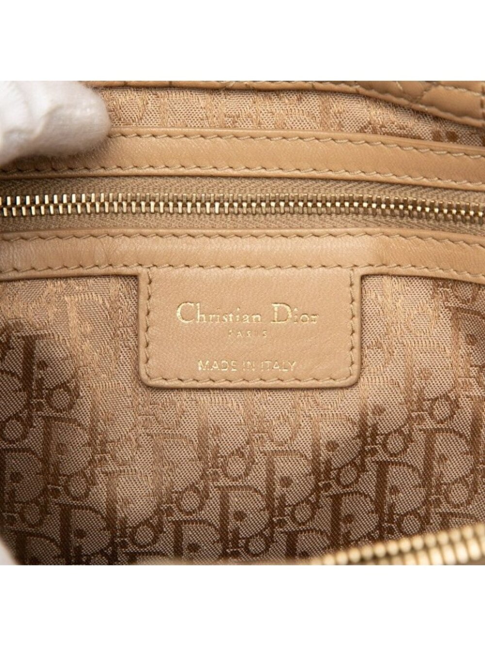 ★SOLD★ Dior Cannage Lady Handbag Brown Leather - Picture 5 of 6